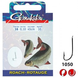 Bas de ligne GAMAKATSU Roach 1050N n°14 0.12mm  45cm