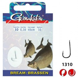Bas de ligne GAMAKATSU Bream 1310N n°14 0.12mm  45cm