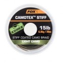 Tresse gainée rigide Camotex FOX stiff  Light camo  20m  20Lbs