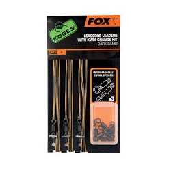 Edges Leadcore Leaders FOX with kwik change kit  Dark camo
