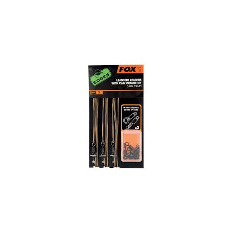 Edges Leadcore Leaders FOX with kwik change kit  Dark camo