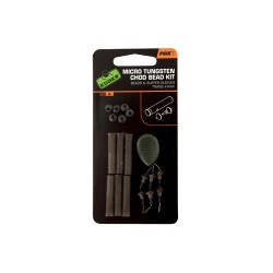 Edges micro tungsten chod bead kit FOX  Trans khaki