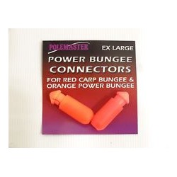 Connecteurs POLEMASTER Bungee XL pour élastiques - 1 orange et 1 rouge