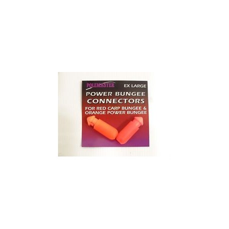 Connecteurs POLEMASTER Bungee XL pour élastiques - 1 orange et 1 rouge