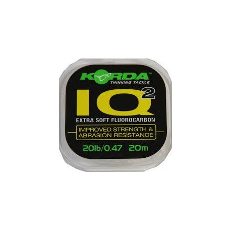 Korda IQ2 Flourocarbon Xtra Soft Supple Hooklink Material All Breaking Strains 