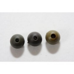 Perle KORDA Rubber beads 4mm  Brown