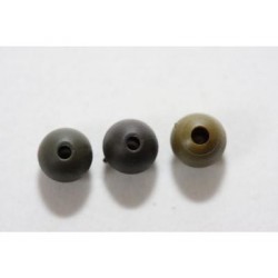 Perle KORDA Rubber beads 4mm Brune