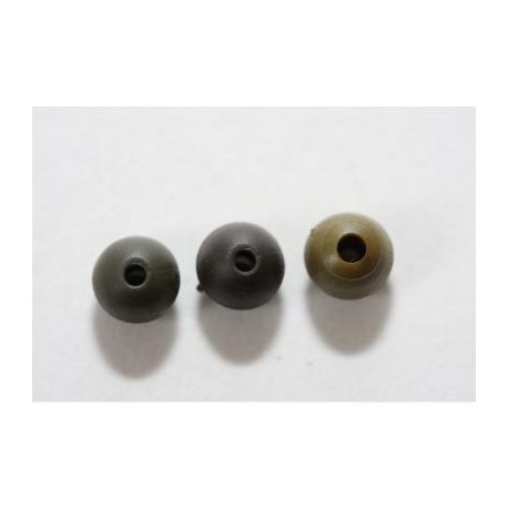 Perle KORDA Rubber beads 4mm  Brune