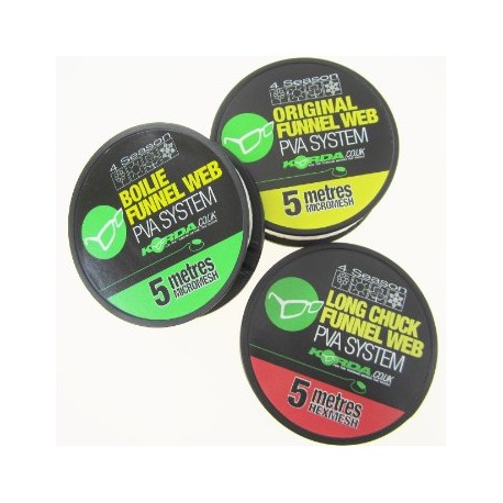 Soluble KORDA Funnel web Red 5 meters red