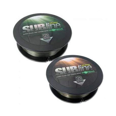 Nylon KORDA Subline 1000m Brown 0.40mm 15Lbs