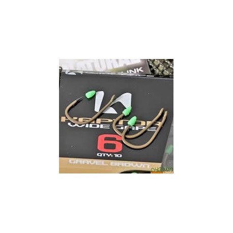 Hameçons KORDA Kaptor wide gape n°10  Gravel