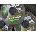 Tresse gainée KORDA Semi stiff N-Trap - 30Lb/13.6Kg - Weedy green - 20