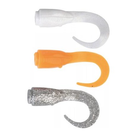 Leurre SAVAGE GEAR Provocation tail combo 17cm Orange/Silver/White