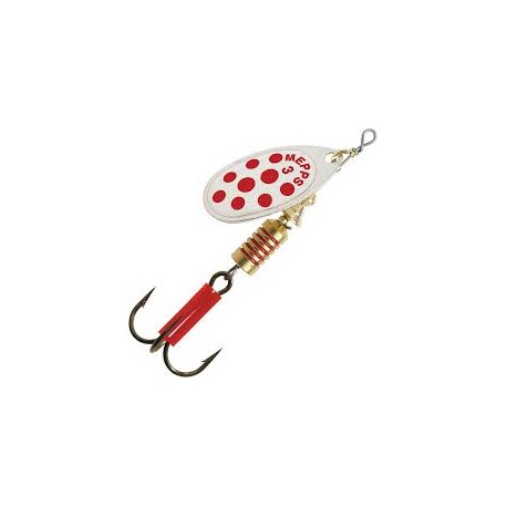 Cuiller MEPPS Aglia n°1 Argent points rouges