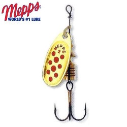 Spoon MEPPS Comet n°3 Gold red dots