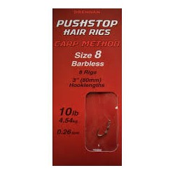 Bas de ligne DRENNAN Pushstop hair rigs n°14 0.23mm