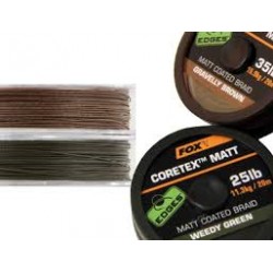 Tresse matte gainée Coretex FOX  Verte Weedy green  20m  15Lbs