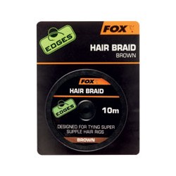 Tresse pour cheveux FOX Edges  Brune  10m