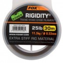FOX Edges Rigidity Chod filament  Trans khaki  30m  25Lb/11.3kg  0.53m