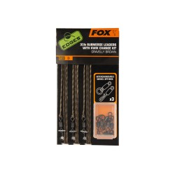 Submerge leader FOX with kwik change kit Gravelly brown 30lbs