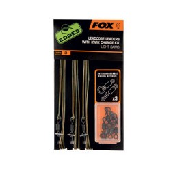 FOX Leadcore Leaders kwik change kit  Light camo  45Lb