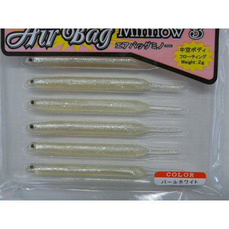 Leurre FISH ARROW Air bag minnow 4inch Pearl white