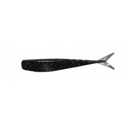 Leurre DELALANDE Drop shad  7.5cm  Noir pailleté