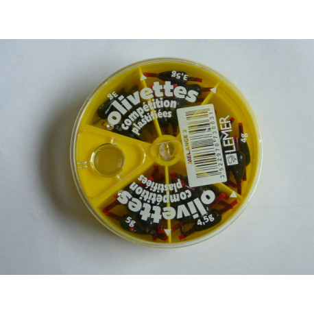 Olivettes pierced LEMER Compétition plastifiées 5 squares