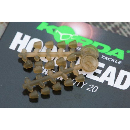 KORDA Hook bead vert  Medium  Qté: 20