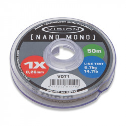 VISION Nano Mono Tippet 50m 6X 0.13mm 3.8lb/1.7kg