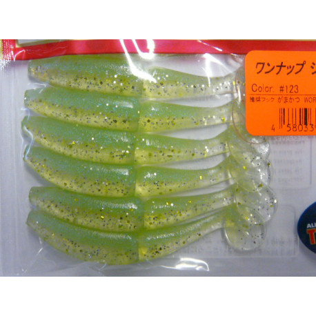 SAWAMURA One up shad 3inch 123 lure