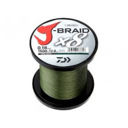 Tresse DAIWA J-Braid X8 1500m 0.22mm  17kg