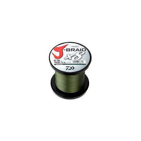 Tresse DAIWA J-Braid X8 1500m 0.28mm  26.5kg