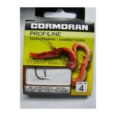 Bas de ligne CORMORAN Vers 50cm 0.25mm  n°6