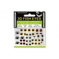 Yeux 3D CORMORAN Auto adhésifs 38pcs purple