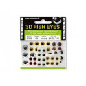 Yeux 3D CORMORAN Auto adhésifs 38pcs purple