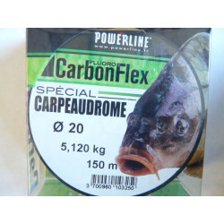 Nylon POWERLINE Carbonflex spécial carpodrome 0.16 mm 150m