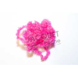 Chenille Crystal FLY SCENE Rose fluo