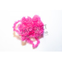 Chenille Crystal FLY SCENE Rose fluo