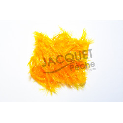 Chenille Ice Hackle FLY SCENE Orange fluo
