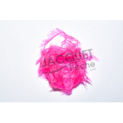 Chenille Ice Hackle FLY SCENE Rose fluo