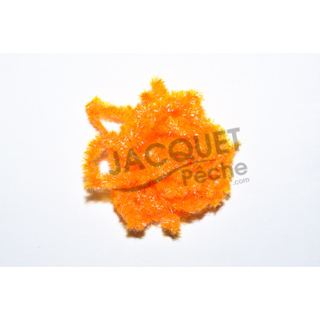 Petite Chenille Color ice blue FLY SCENE  Orange fluo