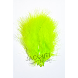 FLY SCENE Marabou 12loose feathers  Flo chartreuse