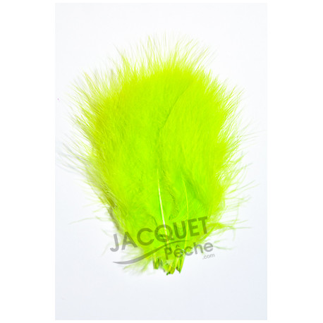 FLY SCENE Marabou 12loose feathers  Flo chartreuse