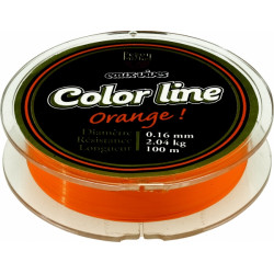 Nylon PEZON MICHEL Eaux vives Color line Orange 0.16mm 100m 2.04kg