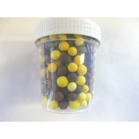 Billes de polystyrène POP UP'S Truites Sans Gout 120ml Mais et Pellet