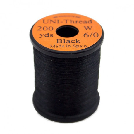 Fil de Montage UNI THREAD 6/0 200 yds Black