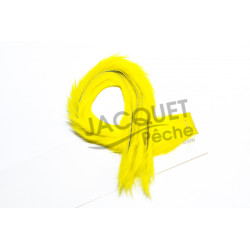 FLY SCENE Dyed rabbit zonkerstrips  Yellow  3mm