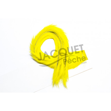 FLY SCENE Dyed rabbit zonkerstrips  Yellow  3mm