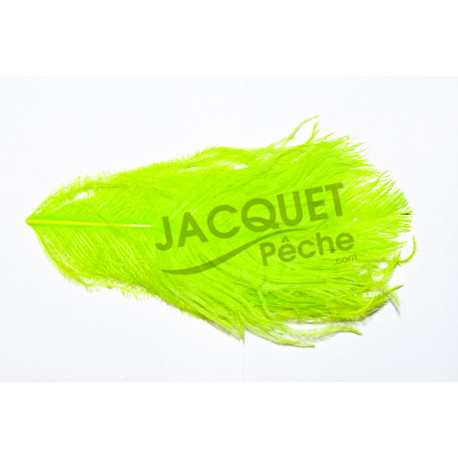 Plumes d'autruche FLY SCENE Chartreuse fluo